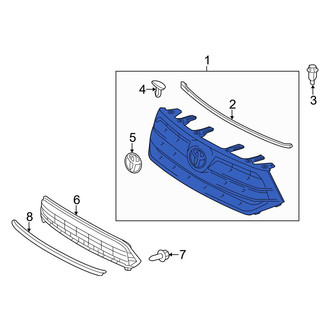 Toyota OE - Front Upper Grille