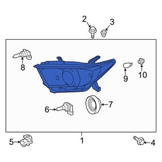Toyota OE - Front Left Headlight Assembly