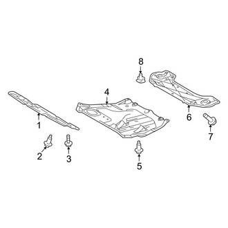 Toyota OE - Radiator Support - Splash Shields (Base / Base Premium / Limited / Sport / Sport Premium)