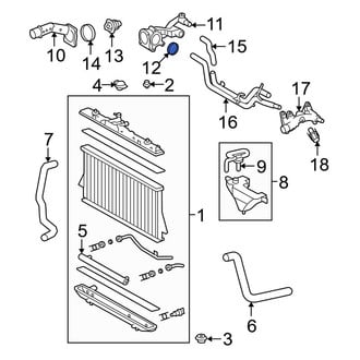 Toyota OE - Engine Coolant Thermostat Housing Gasket