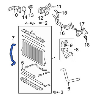 Toyota OE - Lower Radiator Coolant Hose