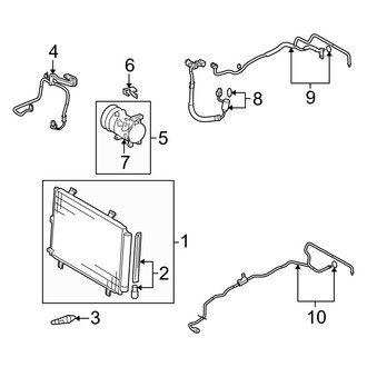Toyota OE - Air Conditioner & Heater - Condenser, Compressor & Lines (Japan Built)