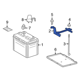 Toyota OE - Battery Hold Down Frame