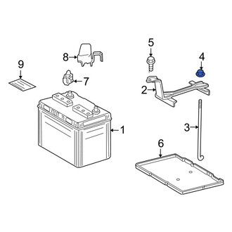 Toyota OE - Battery Hold Down Nut
