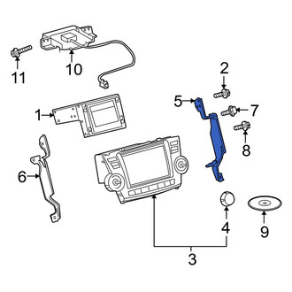 Toyota OE - Right Radio Bracket
