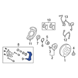 Toyota OE - Front Right Disc Brake Caliper Bracket
