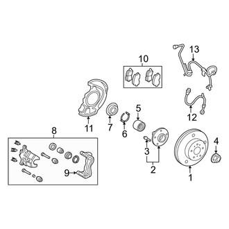 Toyota OE - Front Suspension - Brake Components (Japan Built)