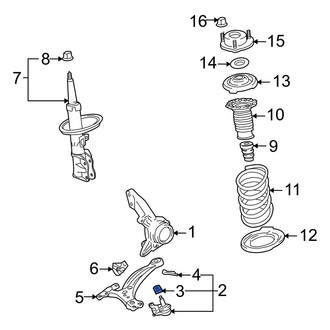 Toyota OE - Upper Suspension Ball Joint Nut & Washer