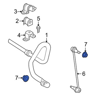Toyota OE - Front Suspension Stabilizer Bar Link Nut