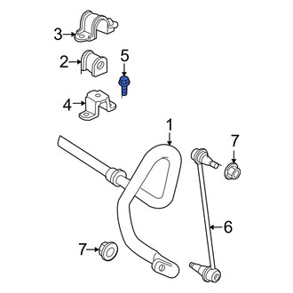 Toyota OE - Front Suspension Stabilizer Bar Bracket Bolt
