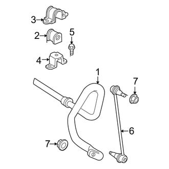 Toyota OE - Front Suspension - Stabilizer Bar & Components (USA Built)