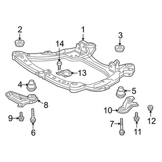 Toyota OE - Front Suspension - Suspension Mounting (Japan Built), (3.5L)