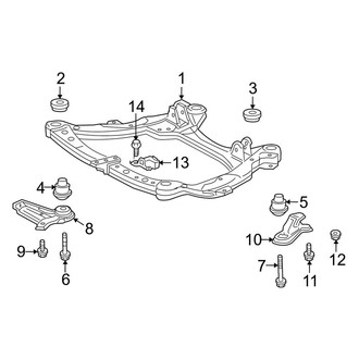 Toyota OE - Front Suspension - Suspension Mounting (USA Built), (Gas)