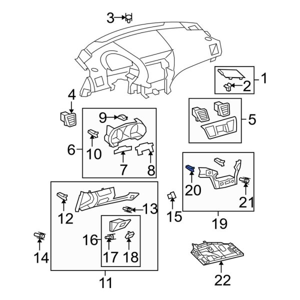 Instrument Panel Trim Panel Clip