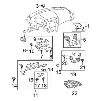 Toyota OE - Instrument Panel Components (USA Built)