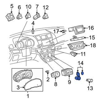 Toyota OE - 12 Volt Accessory Power Outlet Cover