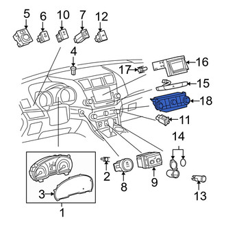 Toyota OE - HVAC Temperature Control Panel