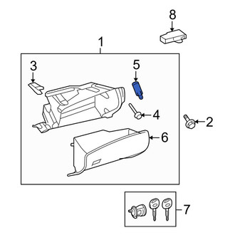 Toyota OE - Glove Box Support
