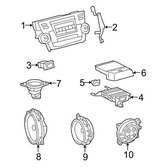Toyota OE - Instrument Panel - Sound System (Japan Built), (3.5L)