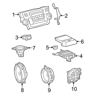 Toyota OE - Instrument Panel - Sound System (USA Built), (Gas)