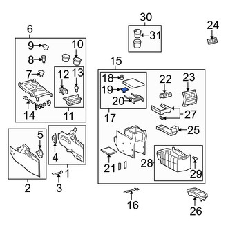 Toyota OE - Center Center Console Latch