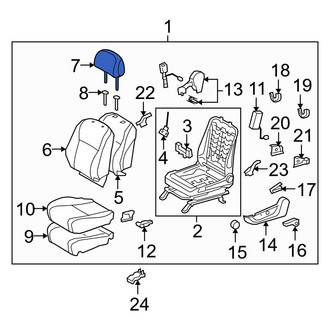 Toyota OE - Front Left Headrest