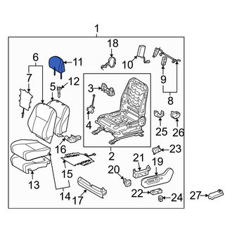 Toyota OE - Front Left Headrest