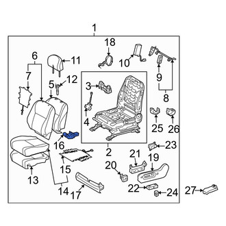 Toyota OE - Left Seat Track Position Sensor