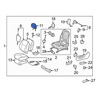 Toyota OE - Front Left Headrest
