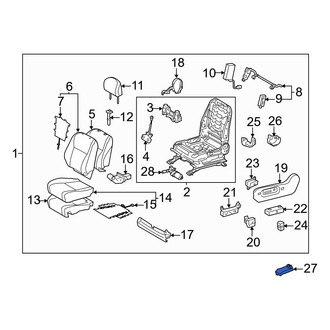 Toyota OE - Seat Track Cover