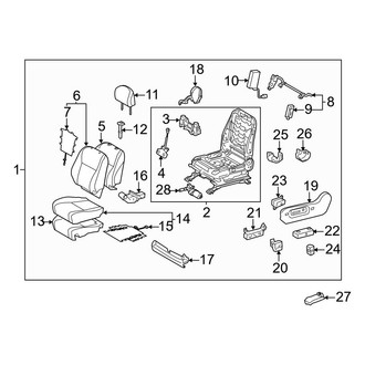 Toyota OE - Seats & Tracks - Driver Seat Components (USA Built, Power)