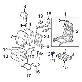 Toyota OE - Center Right Seat Track Cover