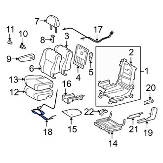 Toyota OE - Center Left Seat Flex Cable