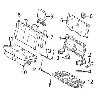 Toyota OE - Seats & Tracks - Third Row Seats (USA Built)