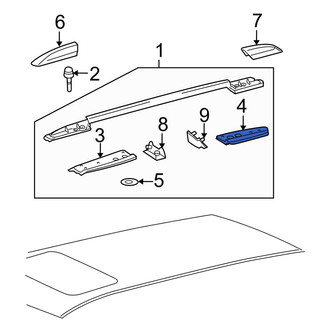 Toyota OE - Rear Left Roof Luggage Carrier Side Rail Gasket