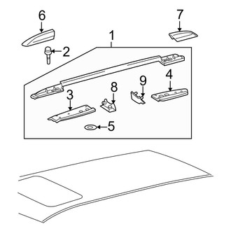 Toyota OE - Roof - Luggage Carrier (USA Built), (Gas)