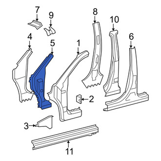 Toyota OE - Left Body A-Pillar Reinforcement