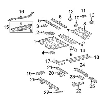 Toyota OE - Pillars, Rocker & Floor - Exterior Trim (3.5L)
