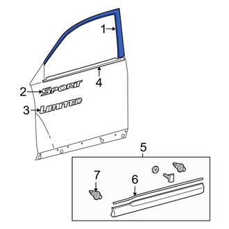 Toyota OE - Front Right Black Out Tape