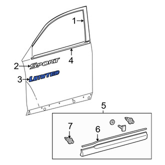 Toyota OE - Front Door Emblem