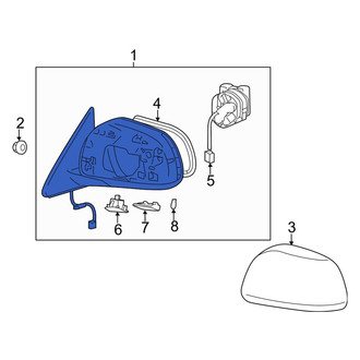 Toyota OE - Front Right Door Mirror