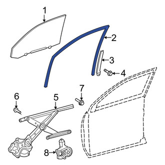 Toyota OE - Front Left Window Channel