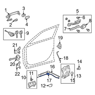 Toyota OE - Front Door Latch Cable