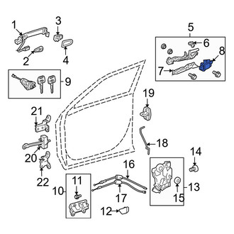 Toyota OE - Front Left Door Latch Assembly