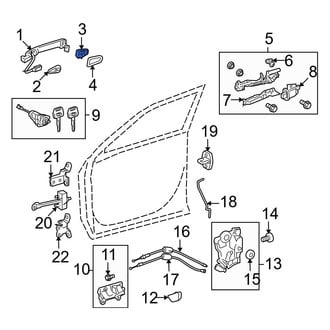 Toyota OE - Front Left Exterior Door Handle Cover