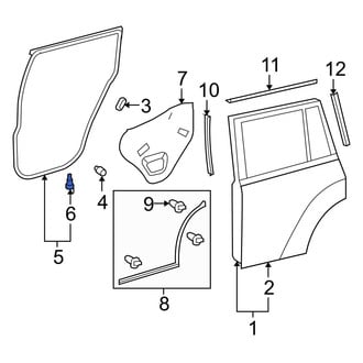 Toyota OE - Front Door Seal Clip