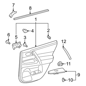Toyota OE - Rear Door - Interior Trim (USA Built)