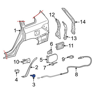 Toyota OE - Wheel Arch Molding Screw