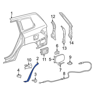 Toyota OE - Rear Left Wheel Arch Molding