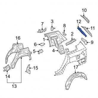 Toyota Highlander Replacement Quarter Panels — CARiD.com